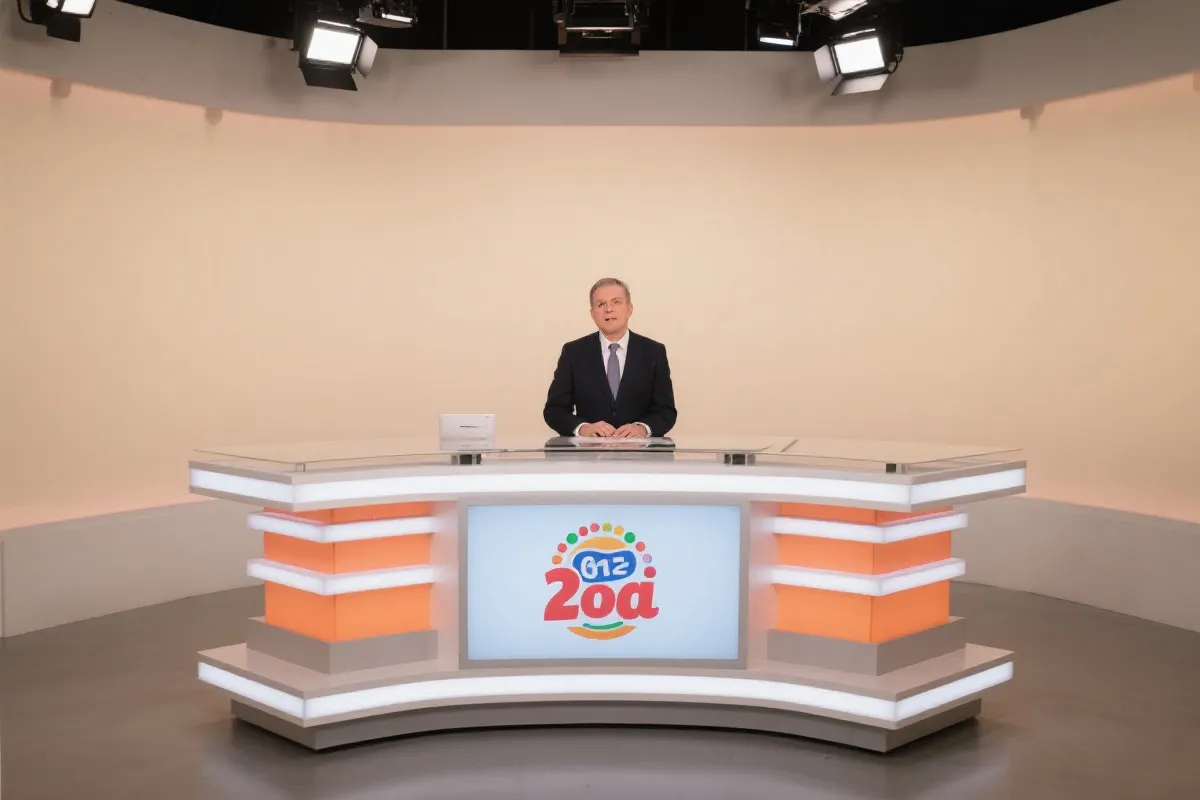 开奖直播演播室示意图